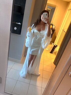 Sheer White Robe